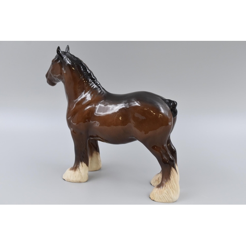 217 - Royal Doulton Shire Horse in Brown Gloss Finish (9