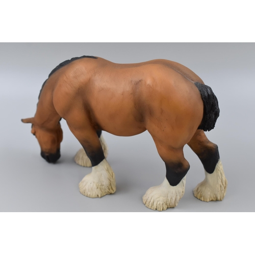 224 - North Light Hand Crafted Sculptured Shire Horse (6.5