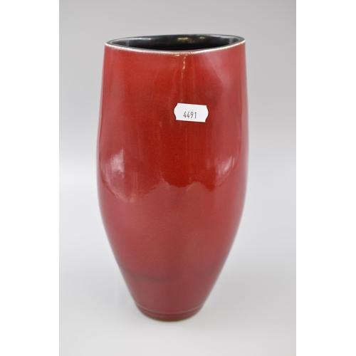 234 - An AHS Pottery Abstract Lava Vase, Approx 9.5