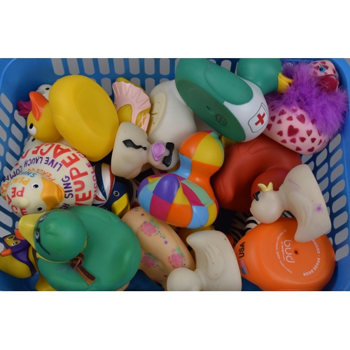 460 - A Selection of Twenty-Three Colourful Collectable Rubber and Plastic Ducks. Includes London 2012