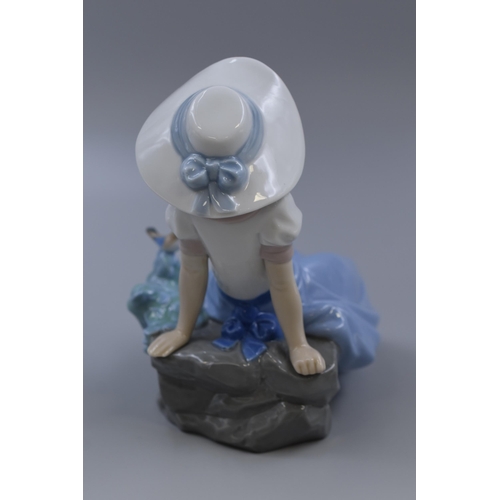 242 - A Nao By Lladro Listening To The Birds Porcelain Figure, Approx 6