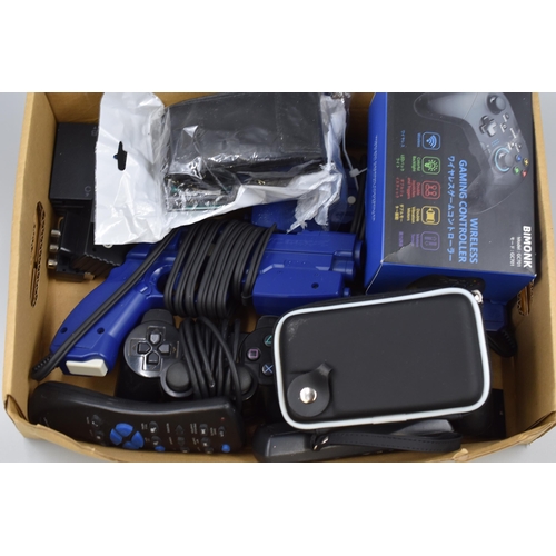 469 - A Selection of Gaming Accessories To Include Two Playstation 2 Controllers, Nintendo DS Case, Gaming... 