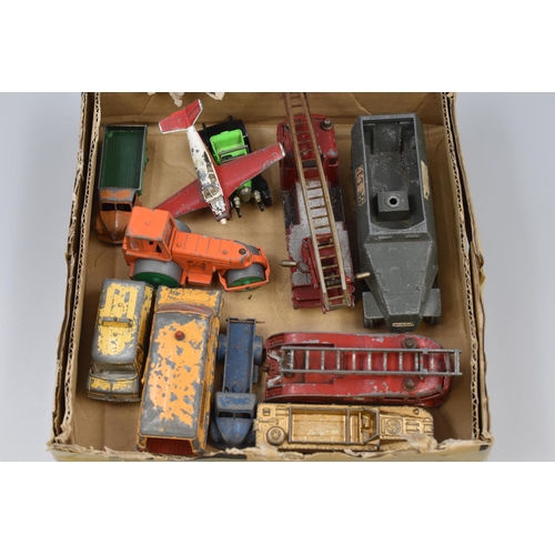 475 - A Selection of Eleven Playworn Diecast Dinky Vehicle Models