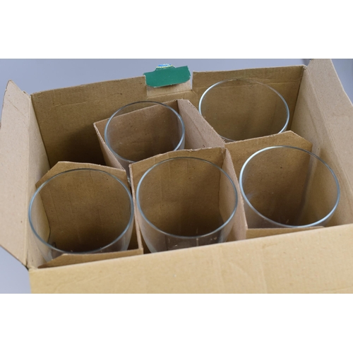 551 - A Rayware Crescendo Eleven Piece Wine Set, With Four Boxed Sunflower Tealight Holders