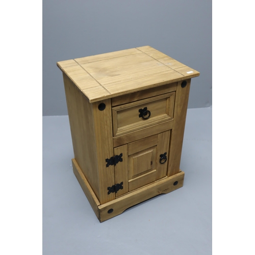 638 - Solid Corona Bedside Table 23” x 13” x 17”)