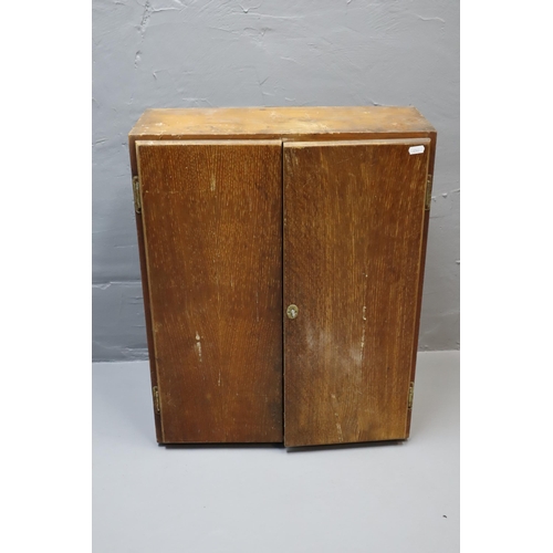 641 - Wooden Joiners Cabinet containing Selection of Tools Including 4