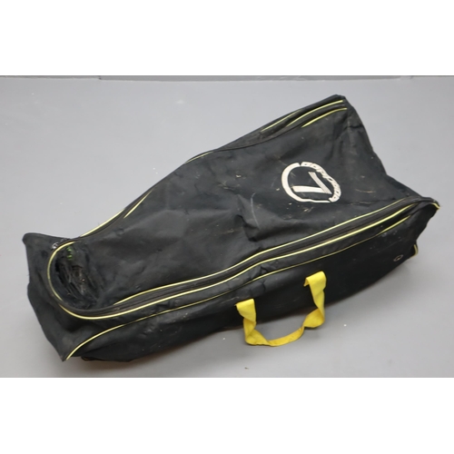 658 - Bullet Three Wheeled golf Caddy in storage bag