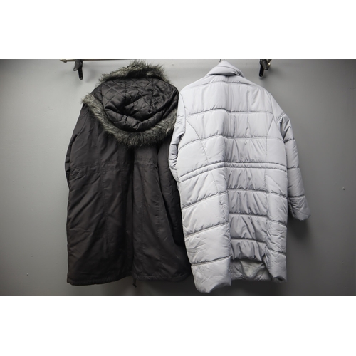 Two Nice Quality Ladies Winter Coats to include Maine and M&S size 22