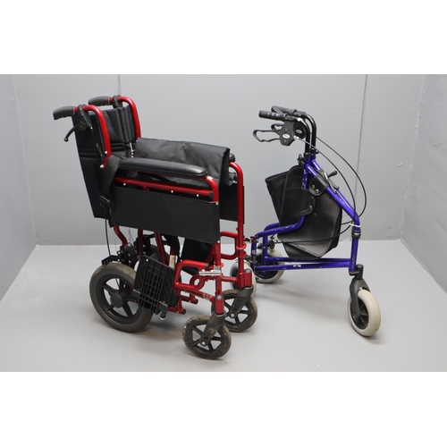 624 - Two Mobility Aids To Include 'Days' Walker, And 'Karma' Wheelchair