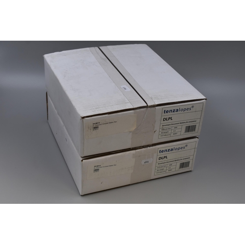 626 - Two Boxes of Tenzalopes Document Wallets, DL Size (2000 In Total)