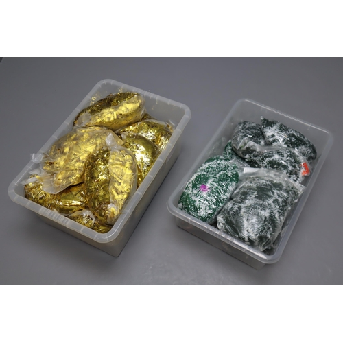 839 - Selection of Christmas Tinsels Including Green & White and Gold