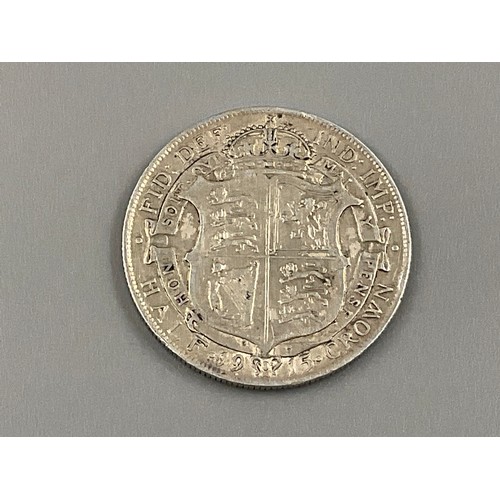 91 - George V Silver 1915 Half Crown 