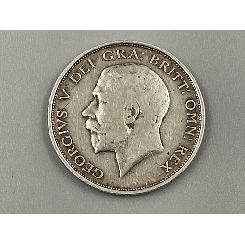 92 - George V 1911 Silver Half Crown