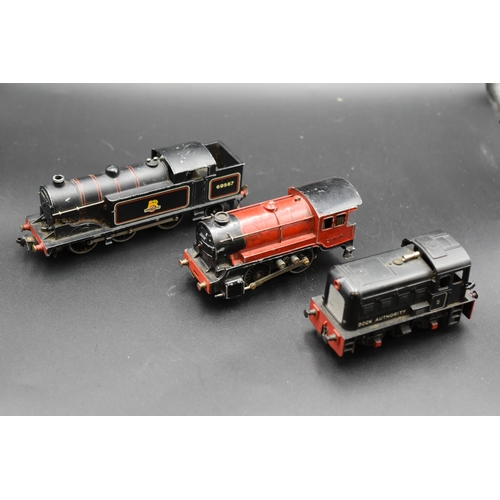 89 - Collection of Three Model Steam Engines To Include, Hornby EDL17 Tank Locomotive in Black B.R Livery... 