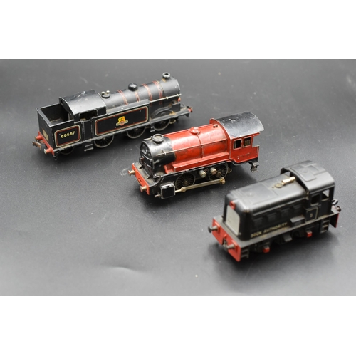 89 - Collection of Three Model Steam Engines To Include, Hornby EDL17 Tank Locomotive in Black B.R Livery... 