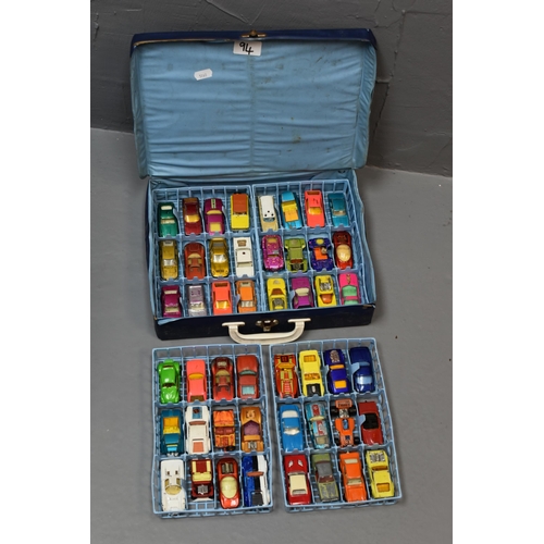 94 - Collection of 48 Various Playworn Matchbox Vehicles Complete with Case