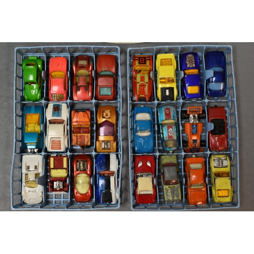 94 - Collection of 48 Various Playworn Matchbox Vehicles Complete with Case