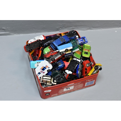 99 - LARGE Collection of Various Die-Cast Playworn Vehicles to Include, Matchbox, Majorette and More