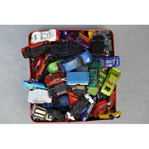 99 - LARGE Collection of Various Die-Cast Playworn Vehicles to Include, Matchbox, Majorette and More