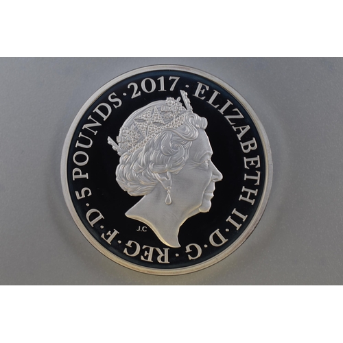 99 - Royal Mint Prince Philip Life of Service 2017 UK £5 Silver Proof Piedfort Coin complete with C... 