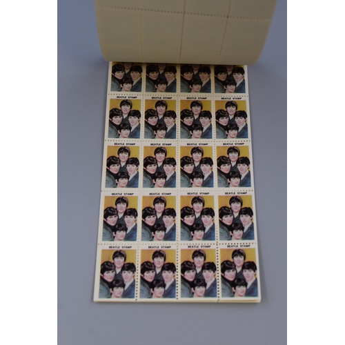 163 - Set of 1964 Beatles Mint Stamps (100 in book), includes Page of each Beatle Member and Group Picture... 