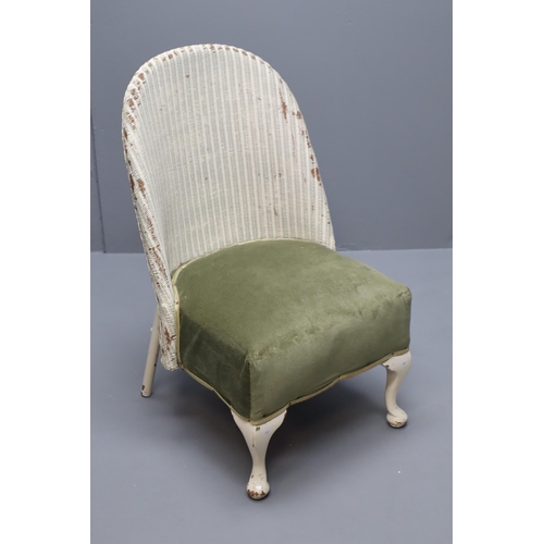 576 - Vintage Lloyd Loom Style Bedroom Chair