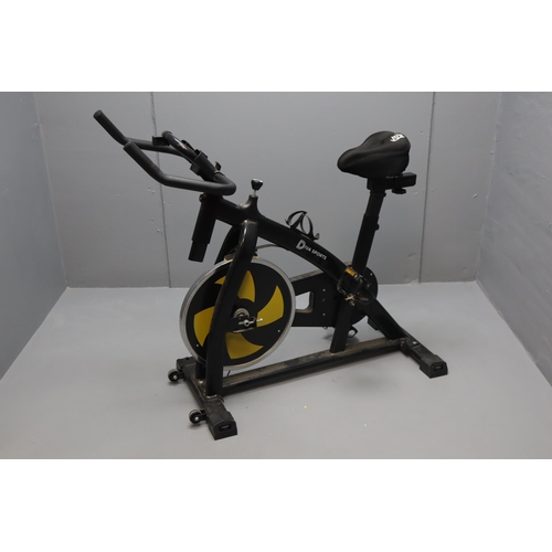 611 - Diva Sports Stationary Exercise Bike (missing LCD display and bolt from seat stem) but still works w... 