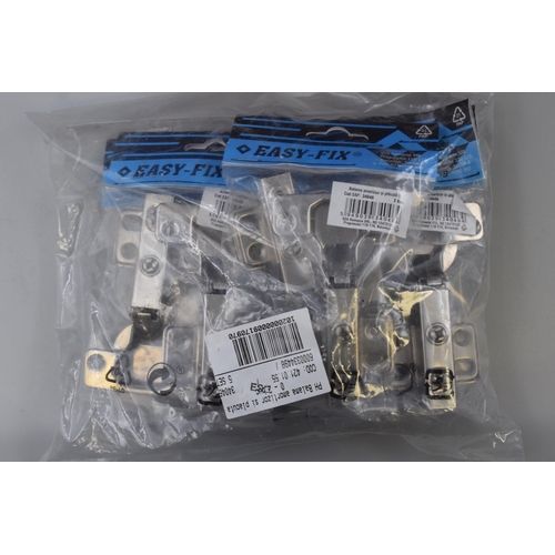 721 - A Selection of 19 Easy-Fix Hinges (34046), In Packaging