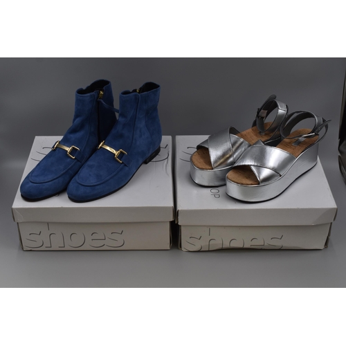 746 - Two New Boxed Topshop Ladies Shoes, Sizes 3 and 5