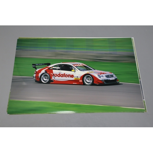 795 - Six Professional Photographs, Five Depict Racing Cars and One Depicts a Steam Train. 12