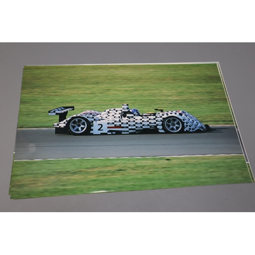 795 - Six Professional Photographs, Five Depict Racing Cars and One Depicts a Steam Train. 12