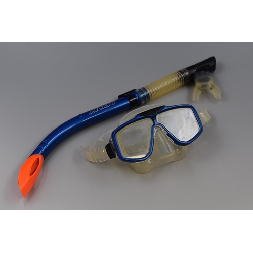 833 - Pegaso 3-Piece Set Including Semi-dry Breathing Tube, Diving Flippers and Adjustable Goggles