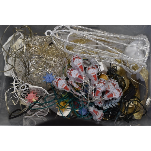 883 - Large Mixed Selection of Christmas Lights (unchecked)