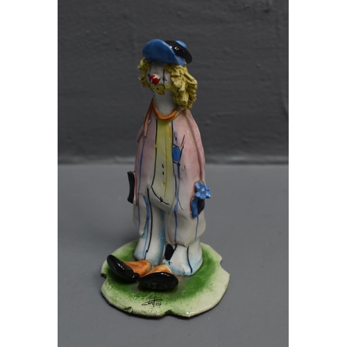 51A - Italian Lino Zampiva Clown Figure (6”)