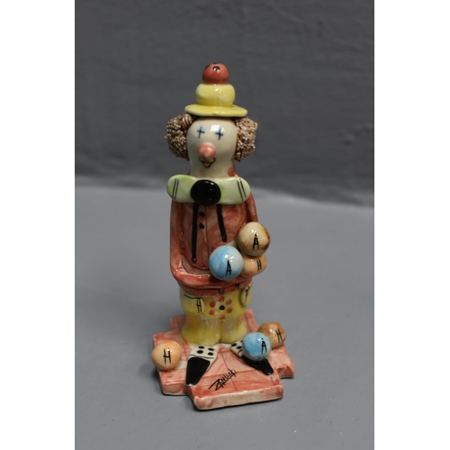 51B - Two Italian Lino Zampiva Clown Figures (4.5”)