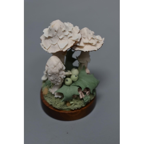 52A - Selection of Five Handmodelled Woodland Toadstool Ornaments