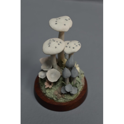 52A - Selection of Five Handmodelled Woodland Toadstool Ornaments