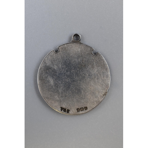 15 - 1923 Hallmarked Birmingham Silver Amateur Football Association Medal