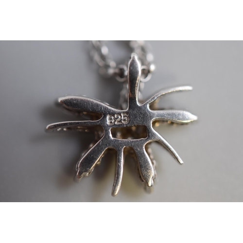 34 - Silver 925 Starfish Pendent Necklace on Silver 925 Chain. Complete in Presentation Box