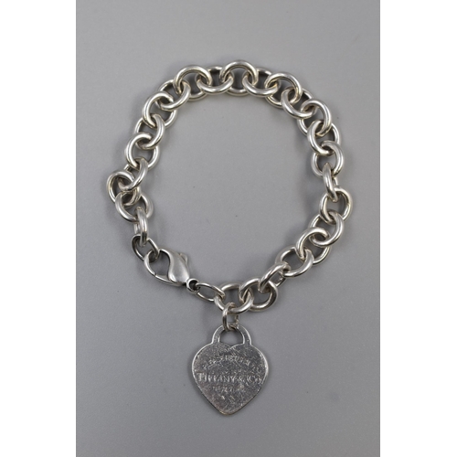 59 - Silver 925 Tiffany Charm Bracelet