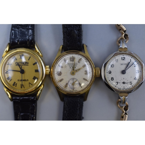 82 - Pontiac, Smiths and Citron Ladies Watches (Working)