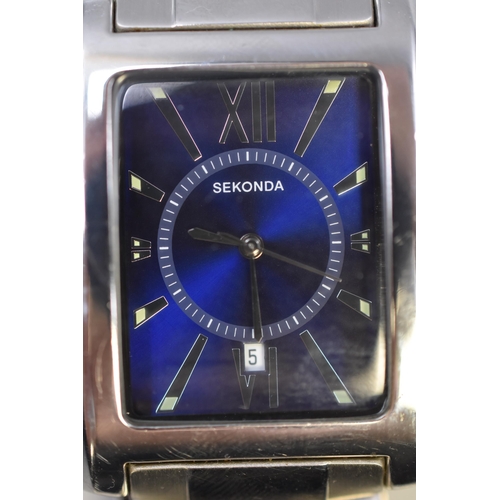 106 - Sekonda Blue Dial Gents Watch (Working)