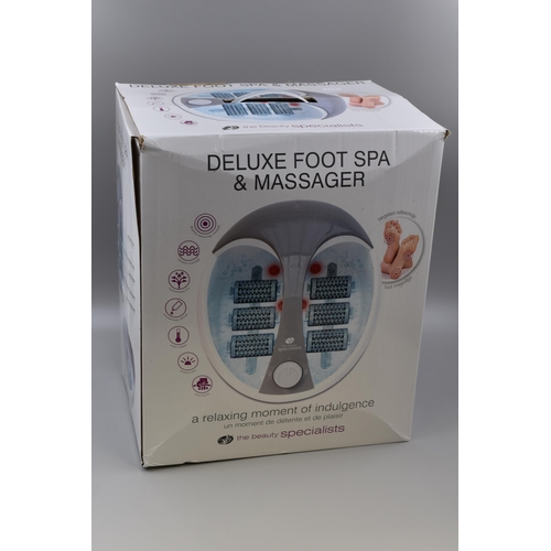 612 - Deluxe Foot Spa & Massager (Powers on When Tested)