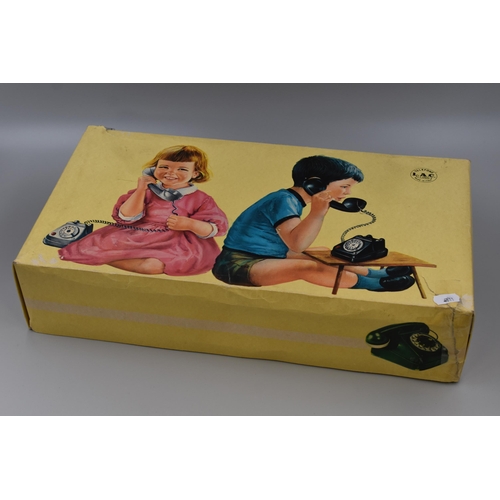 613 - 1965 Boxed Italian Set of Toy Telephones by L.A.C.