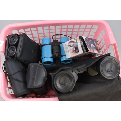 615 - A Selection of Assorted Binoculars. Includes JP Coppock, And More