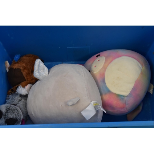 616 - Mixed Selection of Children Soft Toys Including Squishmallows, Hamleys Teddy Bear and More