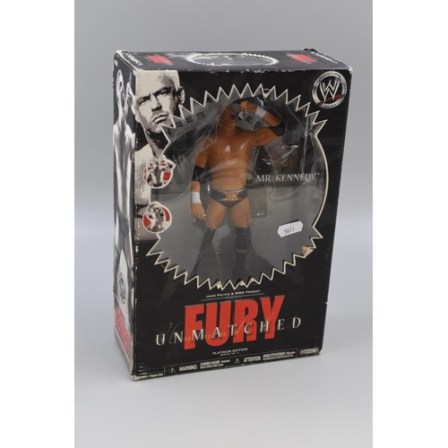 627 - Boxed WWE Fury Unmatched Mr Kennedy Figure