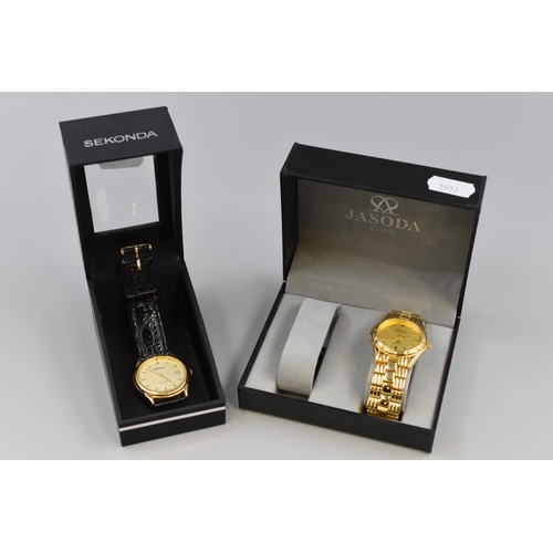 130 - Two Watches to include Boxed Jason’s Watch and a Gents Sekonda Watch in Box