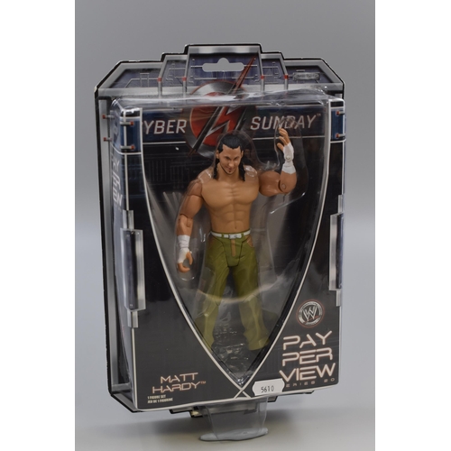 632 - Boxed WWE Matt Hardy Figure Cyber Sunday