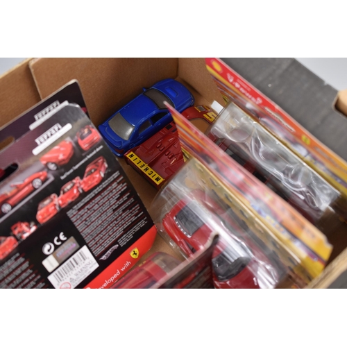 634 - Selection of Model Die-Cast Cars and Motorcycle including Matchbox, Shell V Power and More